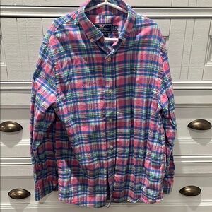 Vineyard Vines Men's Pink Plaid Shirt